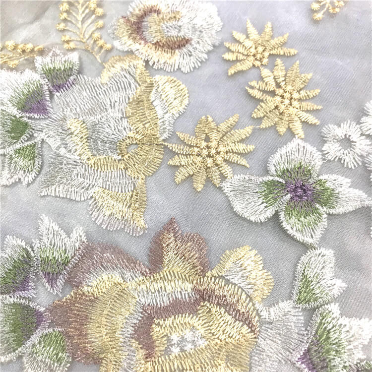 Embroidered Fabric Evening Women's Polyester for Women's Wear Wholesal 4